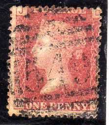 GREAT BRITAIN 1858-79 1d ROSE RED PLATE 146 FINE USED. SG 43. CAT 6,50 POUNDS.