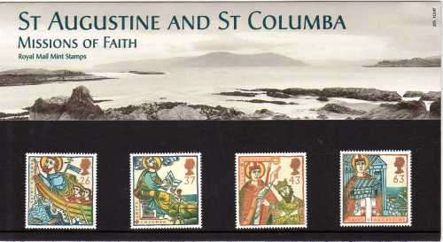 GREAT BRITAIN 1997 MISSIONS OF FAITH SET OF 4 UMM IN PRESENTATION PACK. SG 1972-75. CAT 5,25 POUNDS.