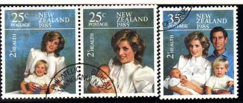 NEW ZEALAND 1985 "HEALTH" SET OF 3 VFU. SG 1372-74. CAT 3,75 POUNDS.