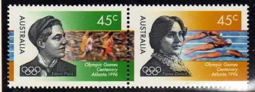 AUSTRALIA 1996 "OLYMPIC GAMES CENTENARY" SET OF 3 UMM. SG 1627-29. CAT 4 POUNDS.