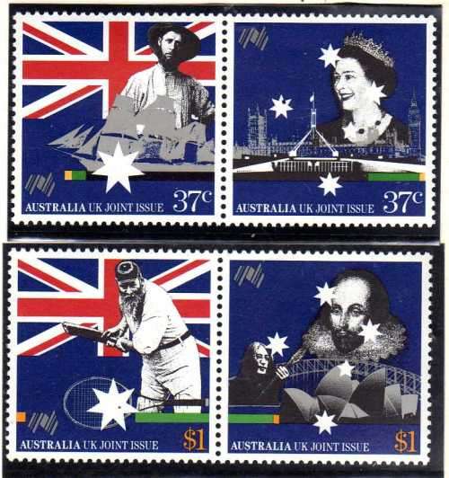 AUSTRALIA 1988 "BICENTENARY OF SETTLEMENT" (13TH ISSUE) SET OF 4 UMM. SG 1145-48. CAT 4,50 POUNDS.