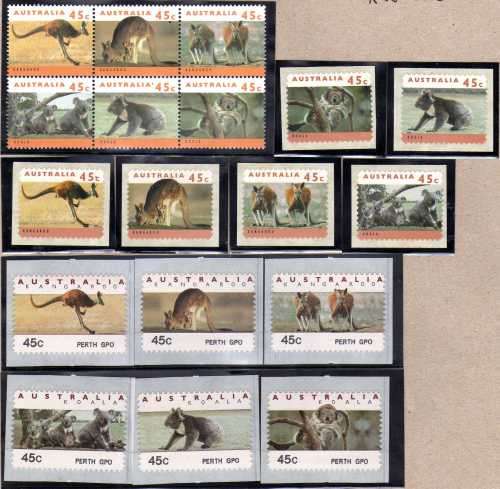 AUSTRALIA 1994 "AUSTRALIAN WILDLIFE" (2ND SERIES) 3 SETS OF 6 UMM. SG 1459-64. CAT 10,80 GBP.