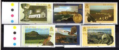 ISLE OF MAN 2006 "NATURAL HISTORY AND ANTIQUARIAN SOCIETY" SET OF 6 UMM. SG 1278-83. CAT 7 GBP.