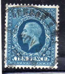 GREAT BRITAIN 1934-36 DEFINITIVE 10d VERY FINE USED. SG 448. CAT 10 POUNDS.