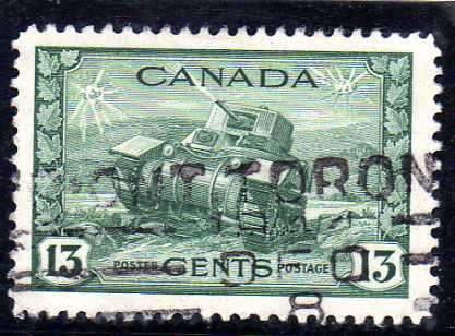 CANADA 1942 WAR EFFORT 13c FINE USED. SG 384. CAT 9 POUNDS.
