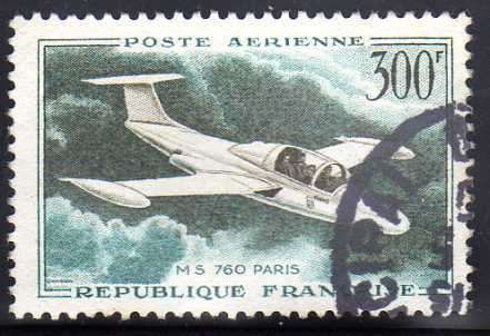 FRANCE 1957 "AIR" 300F FINE USED. SG 1318. CAT 4,50 POUNDS.