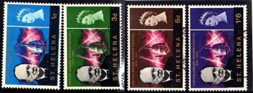 ASCENSION 1949 UPU SET OF 4 VFU. SG 145-48. CAT 5,75 POUNDS.