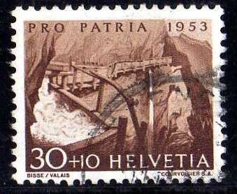 SWITZERLAND 1953 PRO PATRIA 30c + 10c VERY FINE USED. SG 544. CAT 15 POUNDS.
