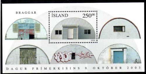 ICELAND 2003 "STAMP DAY" MINI SHEET U.M.M. SG MS 1058. CAT 5,25 POUNDS.