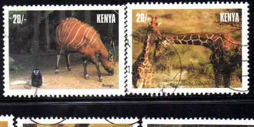 KENYA 1996 "TOURISM" SET OF 6 FINE - VERY FINE USED . SG 696-701. CAT 11,40 POUNDS.