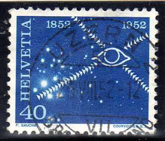 SWITZERLAND 1952 "TELECOMS CENT" SET OF 4 VFU. SG 532-35. CAT 11,40 POUNDS.