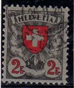 SWITZERLAND 1924 DEFIN 2F VERY FINE USED. SG 332a. CAT 12,50 POUNDS.