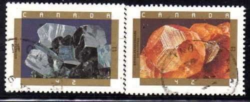 CANADA 1992 "150TH ANNIV OF GEOLOGICAL SURVEY" SET OF 5 FINE USED. SG 1509-1513. CAT 10 POUNDS.