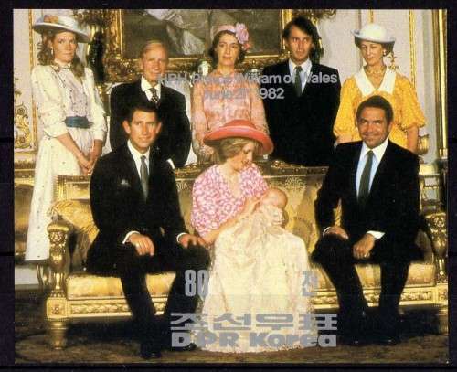 NORTH KOREA 1982 "BIRTH OF PRINCE WILLIAM" 2 MINI SHEETS UMM. SG MS N 2242. CAT 27 POUNDS.