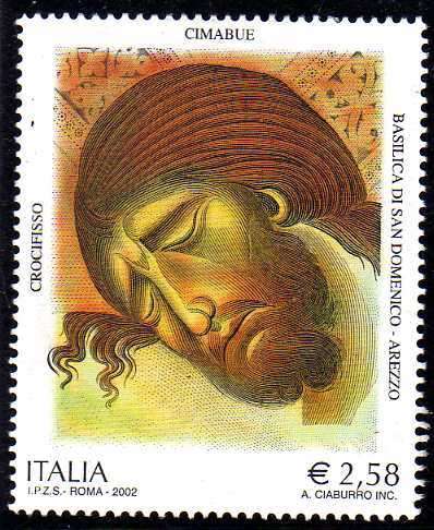 ITALY 2002 "CRUCIFIXION - AREZZO BASILLICA" SG 2772 UMM. CAT 11,50 POUNDS.