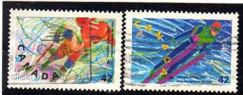 CANADA 1992 "WINTER OLYMPIC GAMES" SET OF 5 FINE USED. SG 1482-86. CAT 6,25 POUNDS.