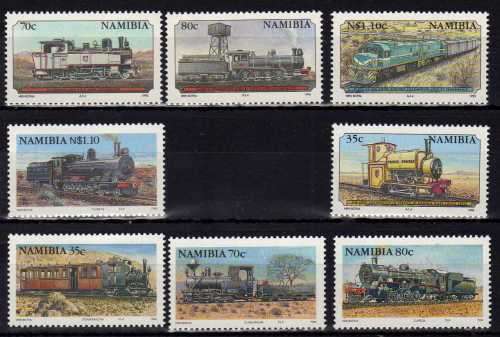 NAMIBIA 1994 & 1995 2 SETS OF 4 UMM. SG 653-660. CAT 6 POUNDS.