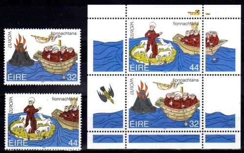 IRELAND 1994 "EUROPA" SET OF 2 & MINI SHEET UMM. SG 905-906 & MS 907. CAT 5,50 POUNDS.