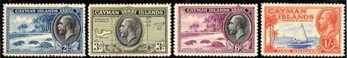 CAYMAN ISLANDS 1935 DEFINITIVE PART SET OF 6 MOUNTED MINT. SG 99-104. CAT 25,50 POUNDS.