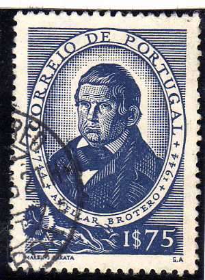 PORTUGAL 1944 BICENTENARY OF BIRTH OF AVELLAR BROTERO VFU. SG 968. CAT 4,50 POUNDS.