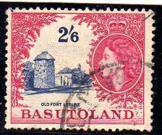 BASUTOLAND 1954 DEFINITIVE 2/6d FINE USED. SACC 51. CAT R250. (SACC 2015)