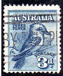 AUSTRALIA 1928 NATIONAL STAMP EXHIBITION 3d BLUE FINE USED. SG 106. CAT 6,50 POUNDS.