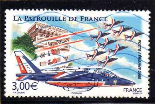 FRANCE 2008 "AEROBATIC FLYING" 3 EURO FINE USED. SG 4495. CAT 8 POUNDS.