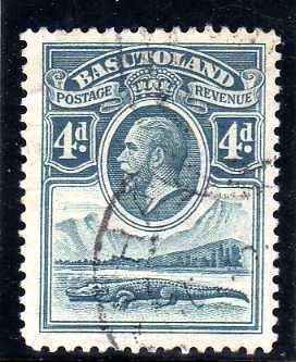 BASUTOLAND 1933 DEFIN 4d VERY FINE USED SACC 5. CAT R100.