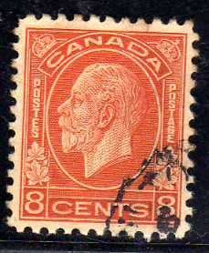 CANADA 1932 DEFIN 8c RED-ORANGE VERY FINE USED. SG 324. CAT 4,25 POUNDS.