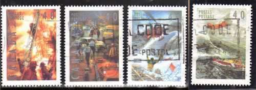 CANADA 1991 "EMERGENCY SERVICES" SET OF 4 FU. SG 1441-44. CAT 9 POUNDS.