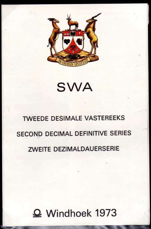 SOUTH WEST AFRICA 1970-75. 11 FDC's NO 1-10 AND 1973 DEFIN SET ON FDC. ALL VERY CLEAN. CAT R830.