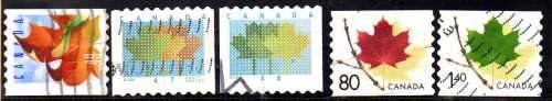 CANADA 2000 "WILDLIFE" SET OF 3 & COIL STAMPS SET OF 5 VFU. SG 2026-28 & 2029-36. CAT 9,25 POUNDS.