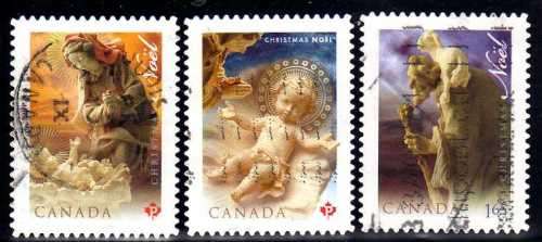CANADA 2009 "CHRISTMAS" (1ST ISSUE) SET OF 3 VFU. SG 2638-40. CAT 7,45 POUNDS.