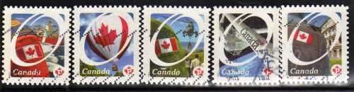 CANADA 2011 "CANADIAN PRIDE" SET OF 5 VERY FINE USED. SG 2728-32. CAT 5,50 POUNDS.