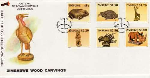 ZIMBABWE 1996 ALL 4 COMMEMORATIVE SETS FOR THE YEAR ON FDC. SG 918-937. CAT STAMPS 13 POUNDS.