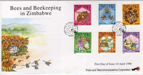 ZIMBABWE 1998 ALL 4 COMMEMORATIVE SETS FOR THE YEAR ON FDC. SG 960-979. CAT STAMPS 11,60 POUNDS.