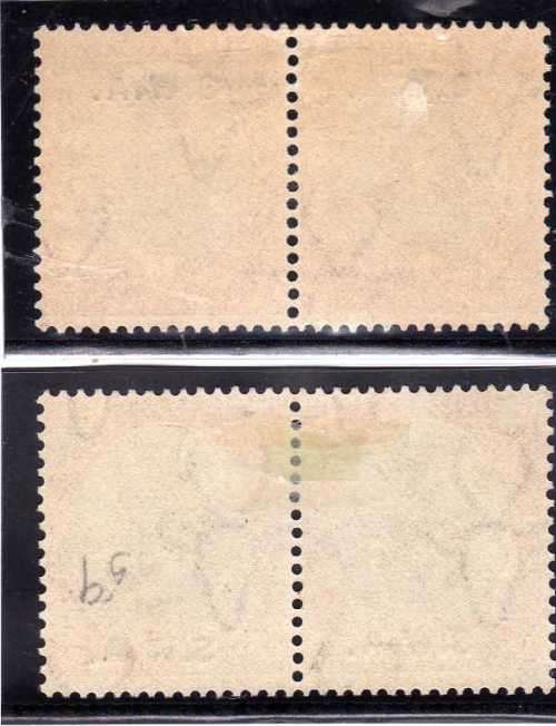 SOUTH WEST AFRICA 1927/30 1d HORIZ PAIRS M/MINT. SACC 82 & 82a. CAT R35.
