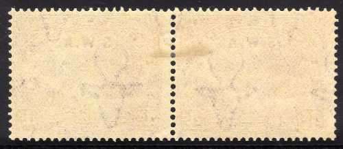 SOUTH WEST AFRICA 1927/30 4d BROWN PERF 14 FINE MOUNTED MINT PAIR. SACC 85. CAT R350.
