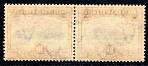 SOUTH WEST AFRICA 1927/30 10/- SUPERB LMM PAIR WITHOUT STOP AFTER "A" VARIETY. SACC 90a. CAT R9000.