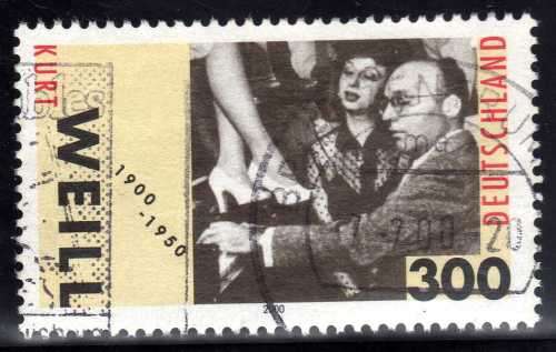 GERMANY 2000 "BIRTH CENTENARY OF KURT WEILL" VFU. SG 2951. CAT 3,75 POUNDS.