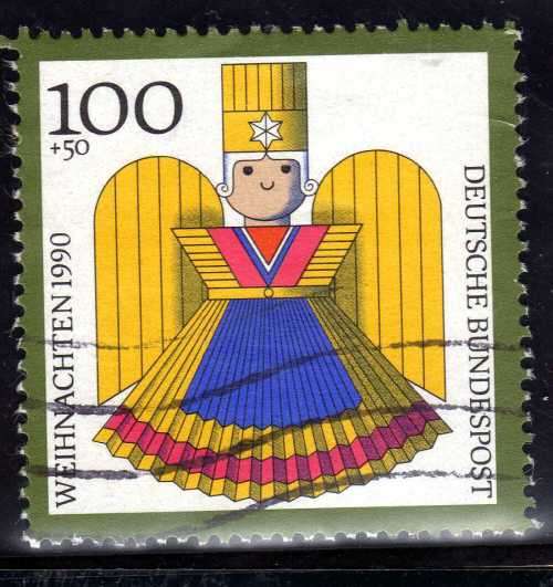 GERMANY 1990 "CHRISTMAS" SET OF 4 UMM(3) & VFU(1). SG 2333-36. CAT 7,70 POUNDS.