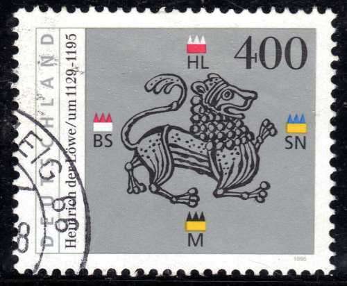 GERMANY 1995 "800th DEATH ANNIV OF HENRY THE LION" VFU. SG 2650. CAT 4,75 POUNDS.