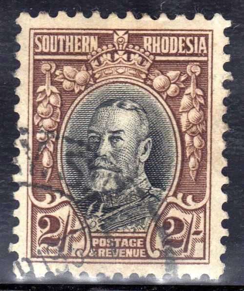 SOUTHERN RHODESIA 1931 DEFIN 2/- PERF 11½ VERY FINE USED. SACC 27a. CAT R700. (SACC 2025)