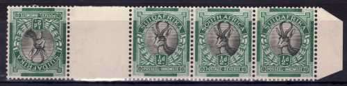South Africa 1930-45 Roto Printing ½d tete-beche horizontal interpane pair mm. SACC 42d CAT R30 000.
