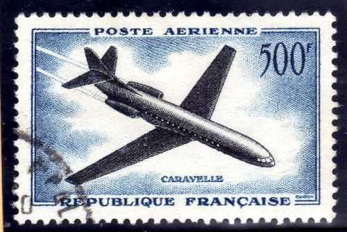 FRANCE 1957 "AIR" 500F VERY FINE USED. SG 1319. CAT 5,25 POUNDS.