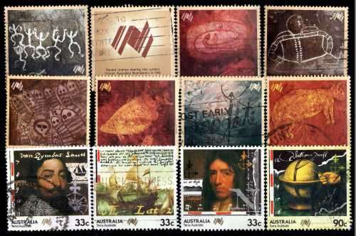 AUSTRALIA 1984 & 1985 "BICENT OF AUSTRLIAN SETTLEMENT" 12 STAMPS VFU. SG 951-58 & 972-75. CAT 8 GBP.