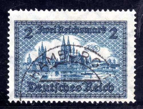 GERMANY 1930 2 MARK INSC ZWEI REICHMARK VERY FINE USED. SG 458. CAT 20 POUNDS.