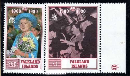 FALKLAND ISLANDS BRITISH ROYALTY 3 SETS ALL UMM.