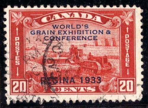 CANADA 1933 WORLD GRAIN EXHIBITION AND CONFERENCE V.F.USED. SG 330. CAT 14 POUNDS.