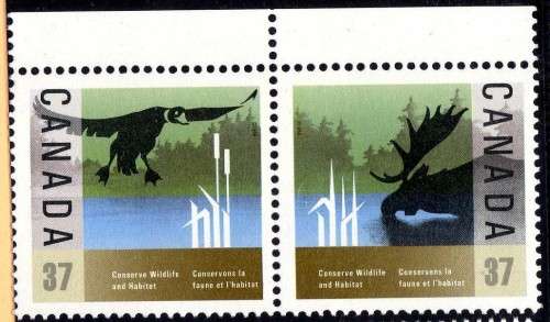 CANADA 2 SETS UMM. (1) 1981 "FEMINISTS" SET OF 4 & (2) 1988 "WILDLIFE" SET OF 2. CAT 3,20 GBP.